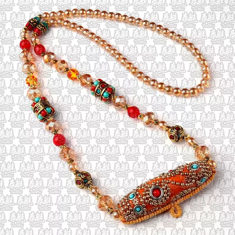 尼泊爾異國風格 單掛 香檳金 70cm