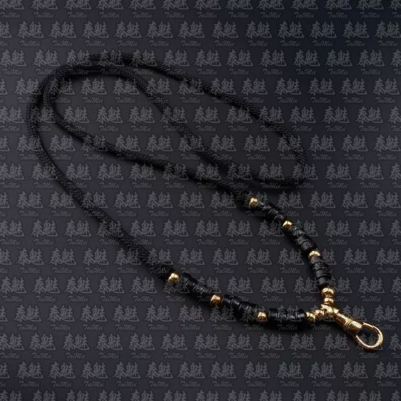 椰殼鷹嘴扣編織繩 金色 70cm