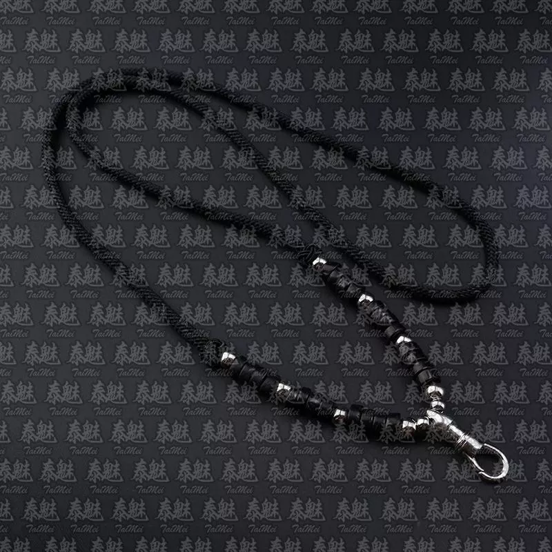 椰殼鷹嘴扣編織繩 銀色 70cm