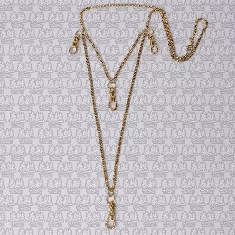 鈦鋼佛牌鏈 3.0粗 四掛 金色 70cm