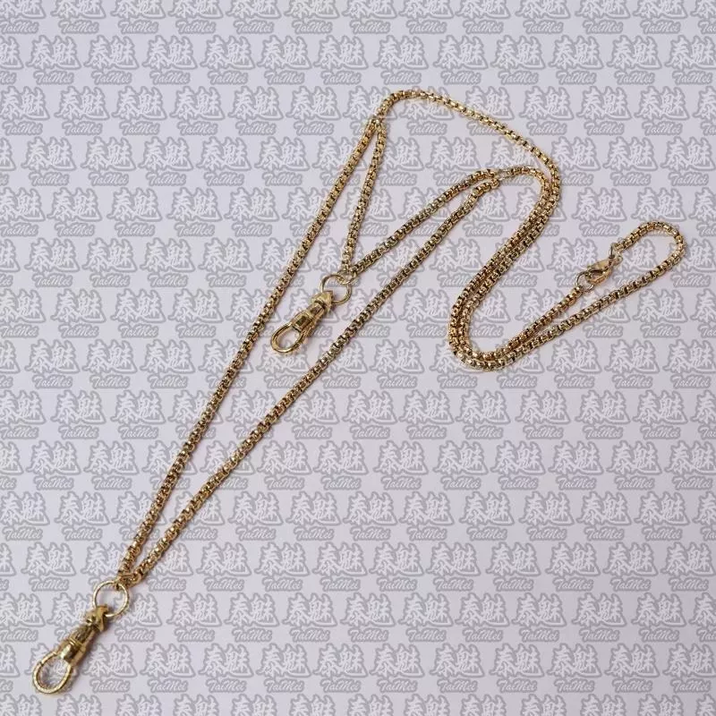 鈦鋼佛牌鏈 4.0粗 雙掛 金色 70cm