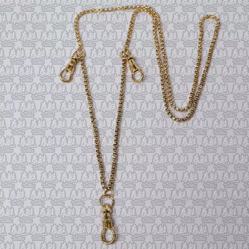 鈦鋼佛牌鏈 4.0粗 三掛 金色 70cm