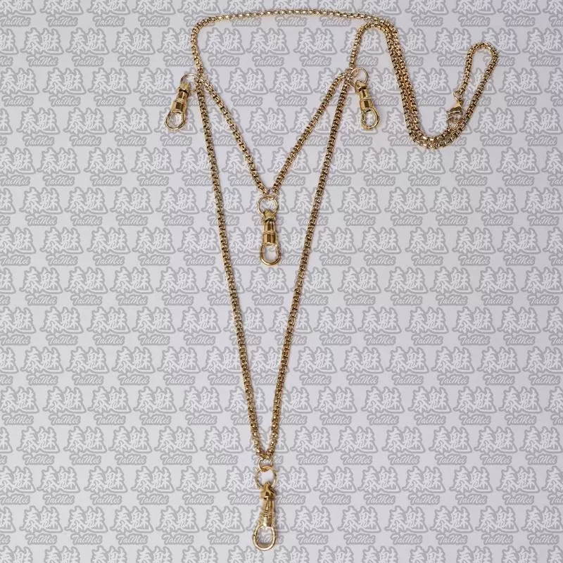 鈦鋼佛牌鏈 4.0粗 四掛 金色 70cm