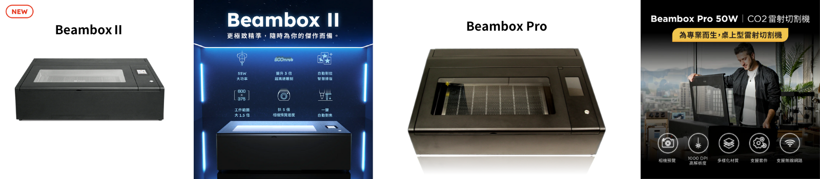 FLUX Beambox Ⅱ/Pro桌上型雷射切割機