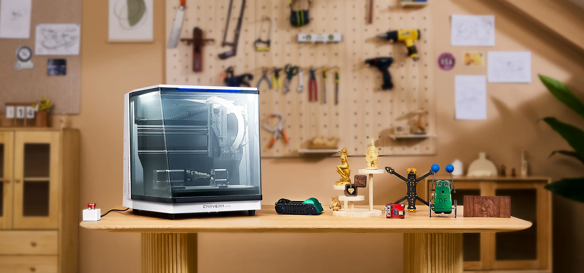 CARVERA AIR CNC 雕刻機 – 塑料、金屬、木材