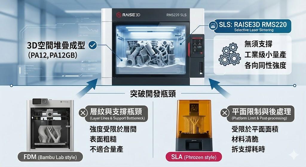 三種主流成形技術的比較