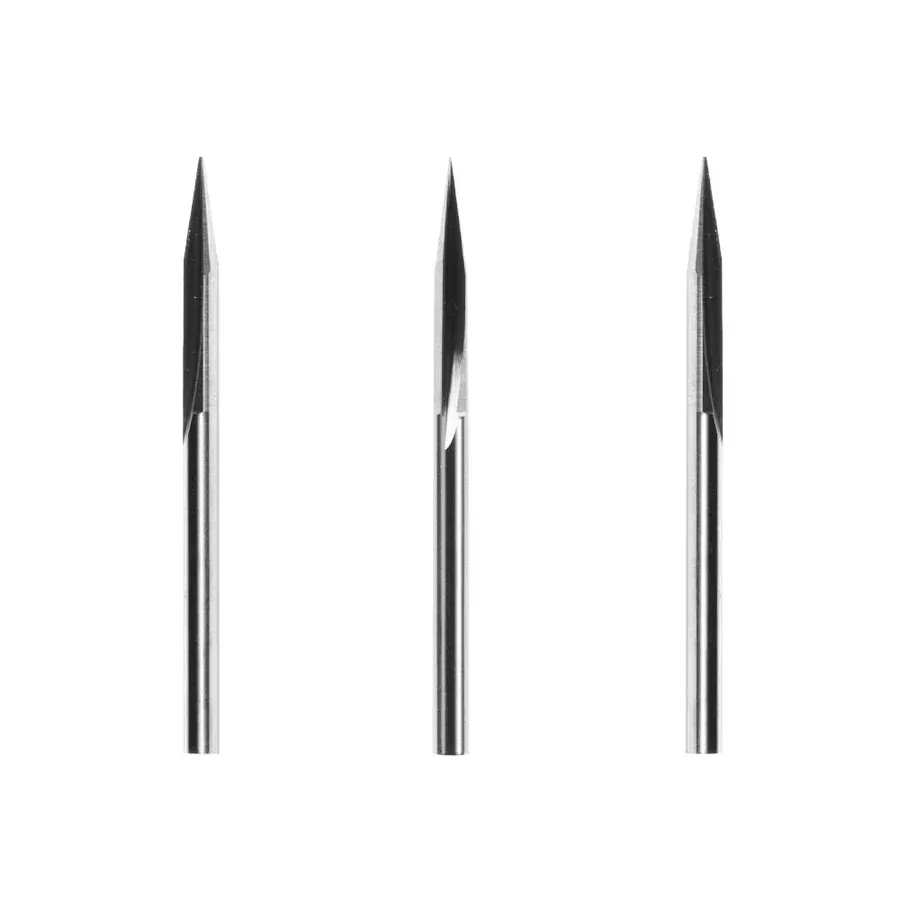 snapmaker  鎢鋼V型雕刻刀 柄徑3.175mm (3支裝)