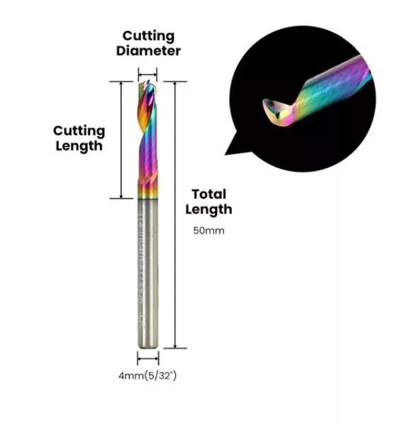 金屬單刃螺旋銑刀 柄徑4mm