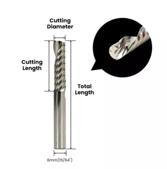 單刃螺旋銑刀 柄徑6mm