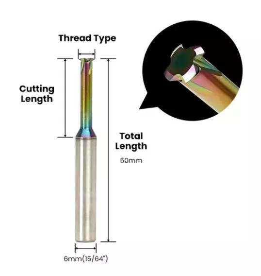 螺牙銑刀 柄徑6mm