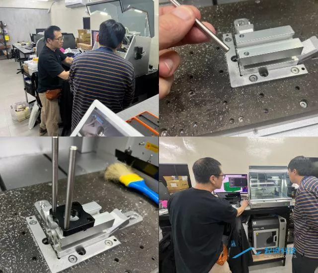 客戶參觀與鋁件加工測試