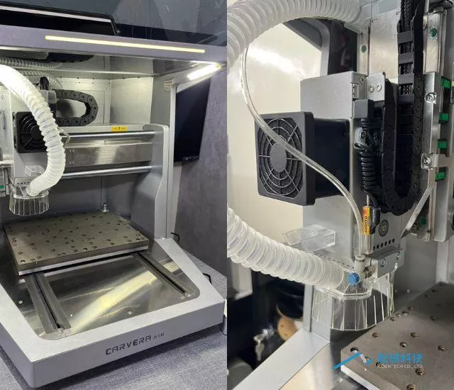 Carvera Air的簡潔設計與內建集塵管路