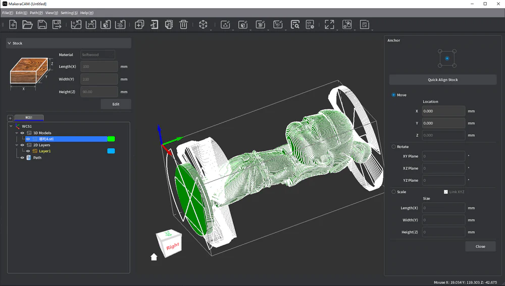 容易學習操作的MAKERA CAM