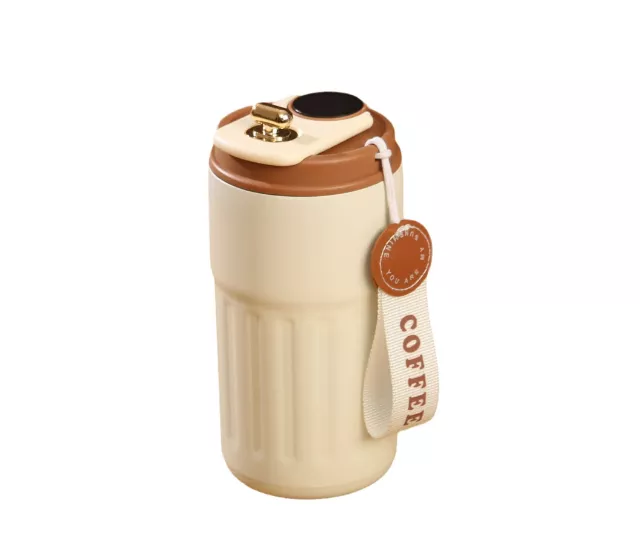 【客製化】復古智能顯溫手提咖啡杯450ml