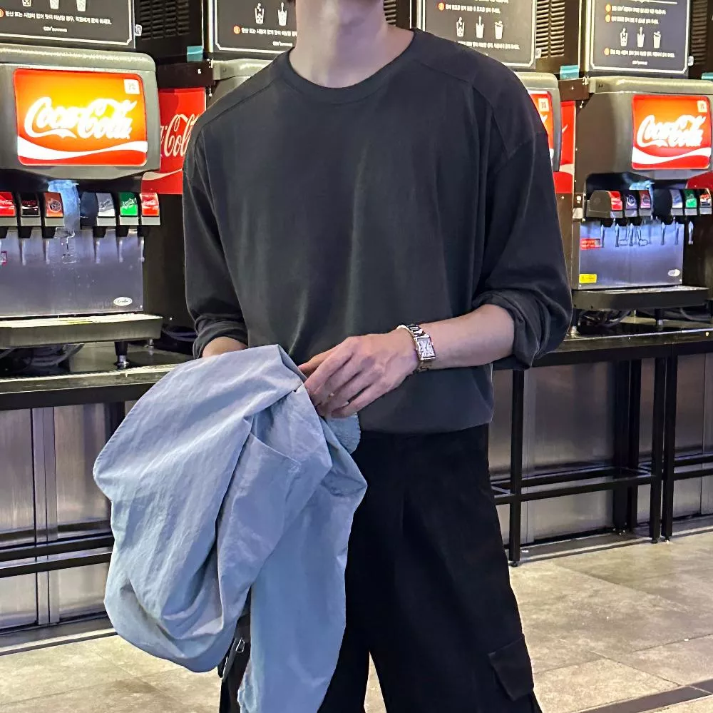 𝕐ℕ 𝕊𝕋𝕌𝔻𝕀𝕆|🇰🇷串聯顏料鏤空長袖 T 卹（4 Color）