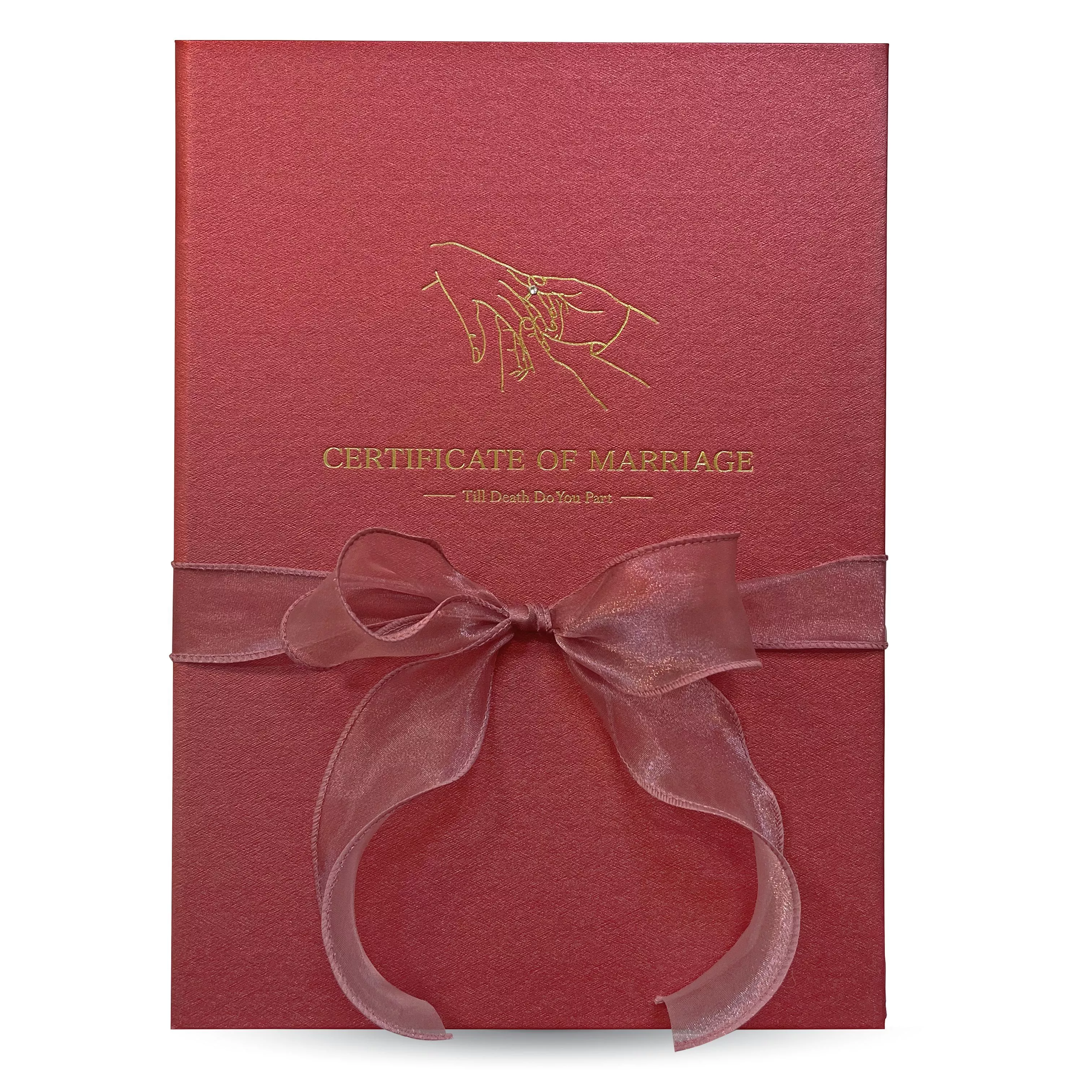 燙金系列丨珠光紅書夾