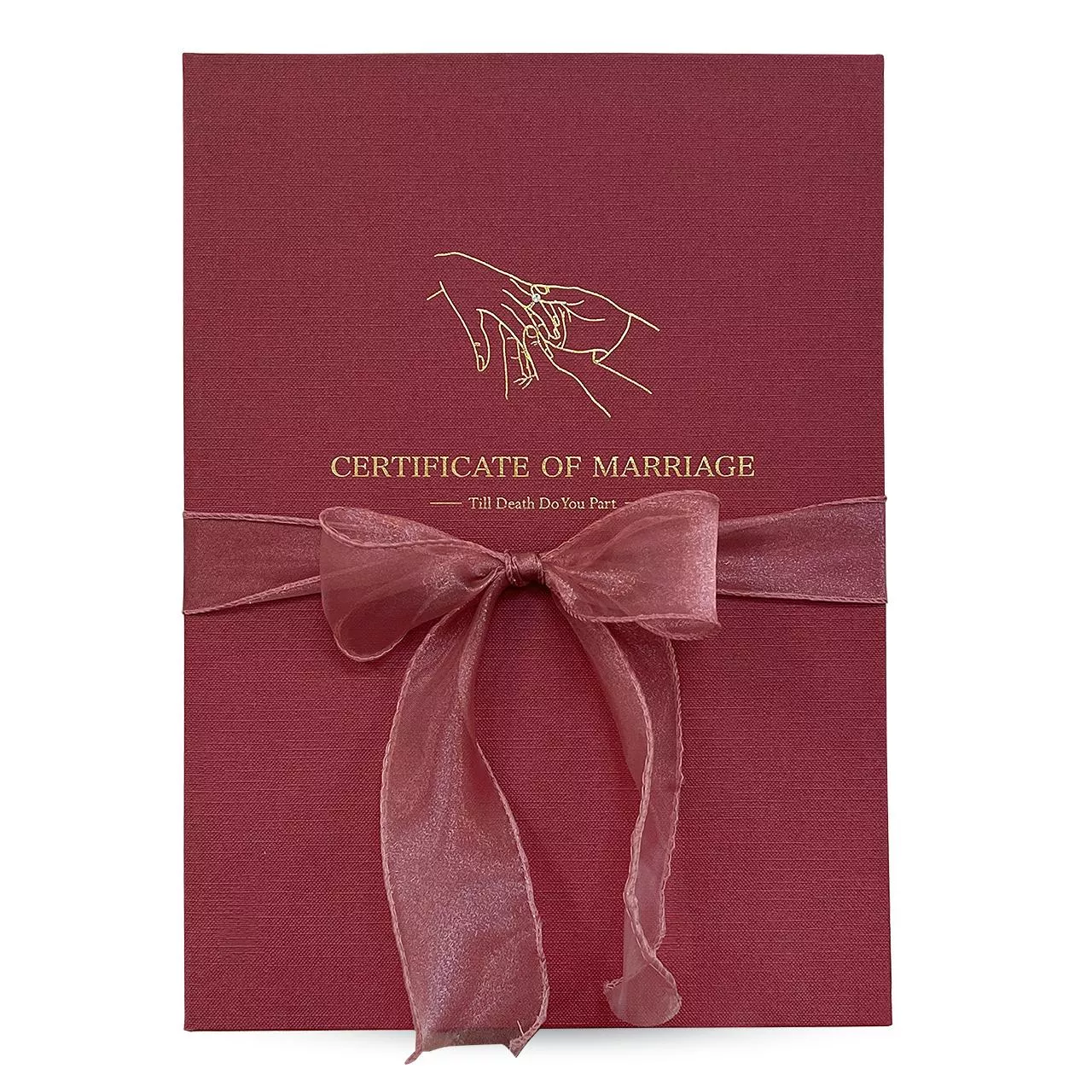 燙金系列丨格紋紅書夾