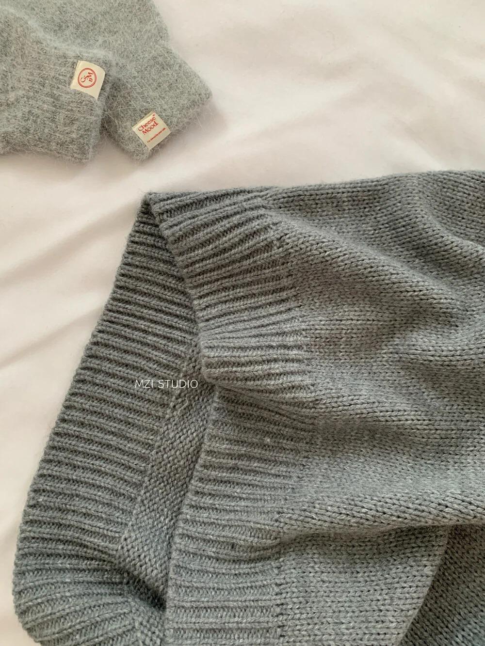 #C3595美式刺繡羊毛針織衫