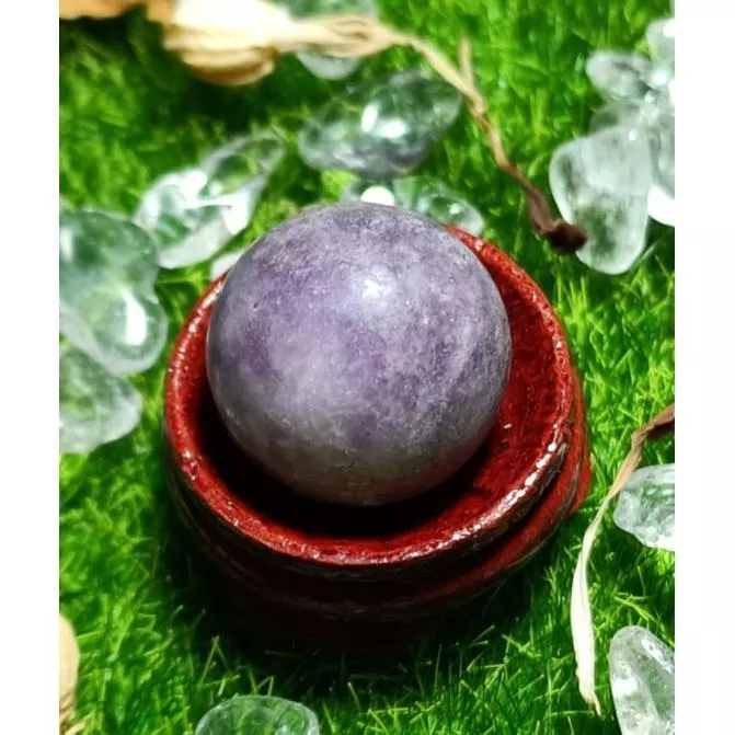 紫雲母水晶球