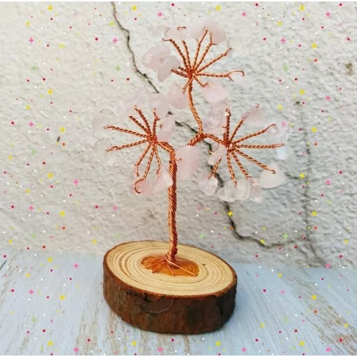 粉晶 紫水晶 黃水晶 海藍寶 水晶樹