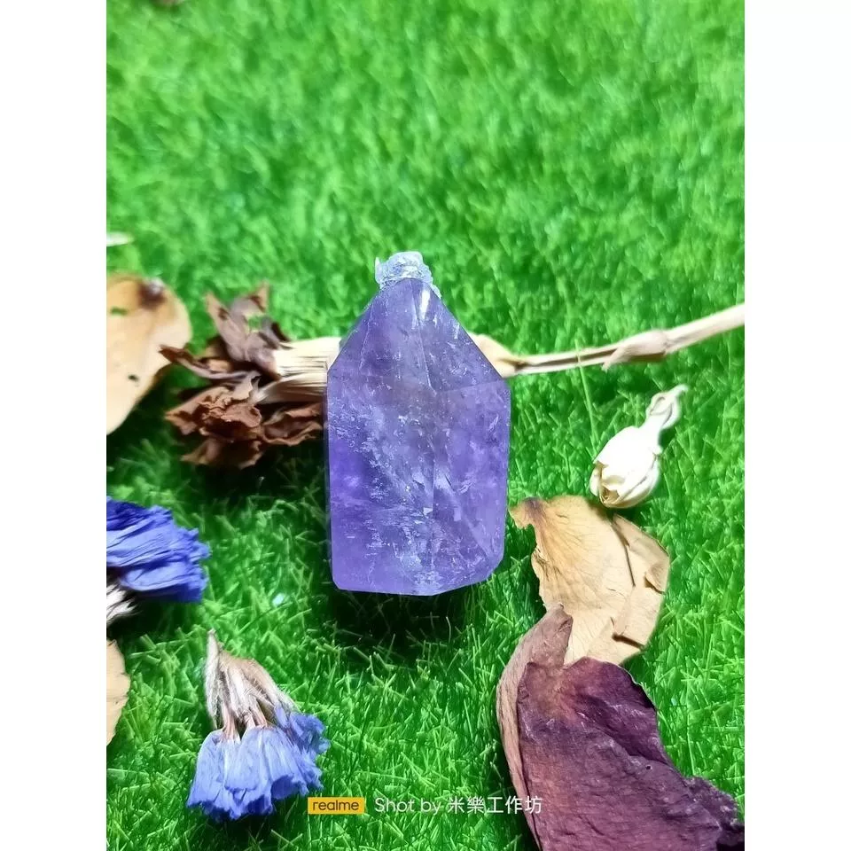 紫水晶柱擺件