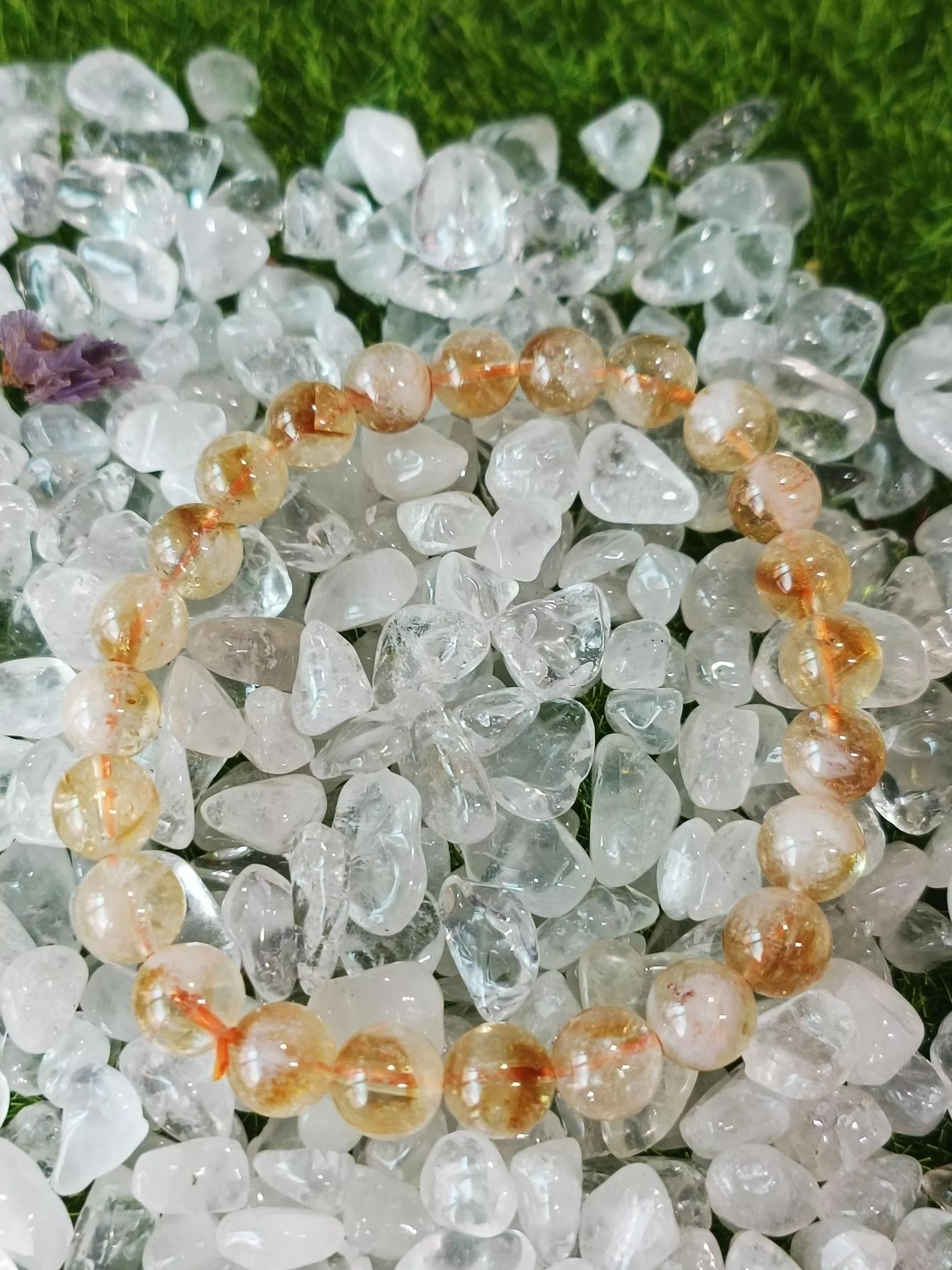 黃阿賽斯特萊金字塔手鏈