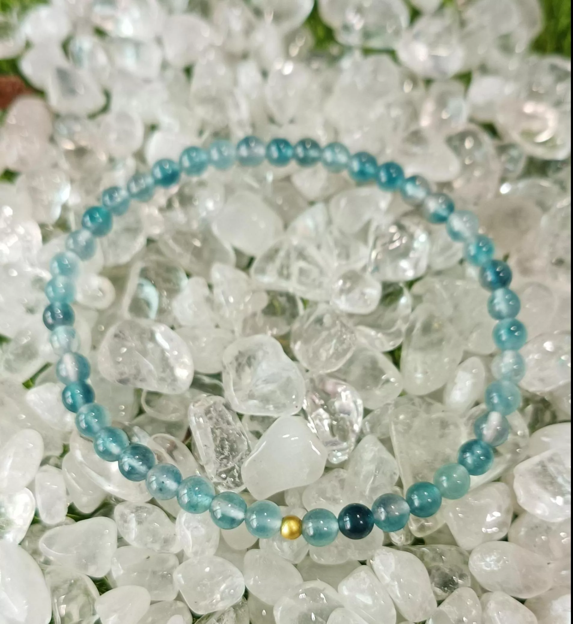 藍水色玉髓手鏈