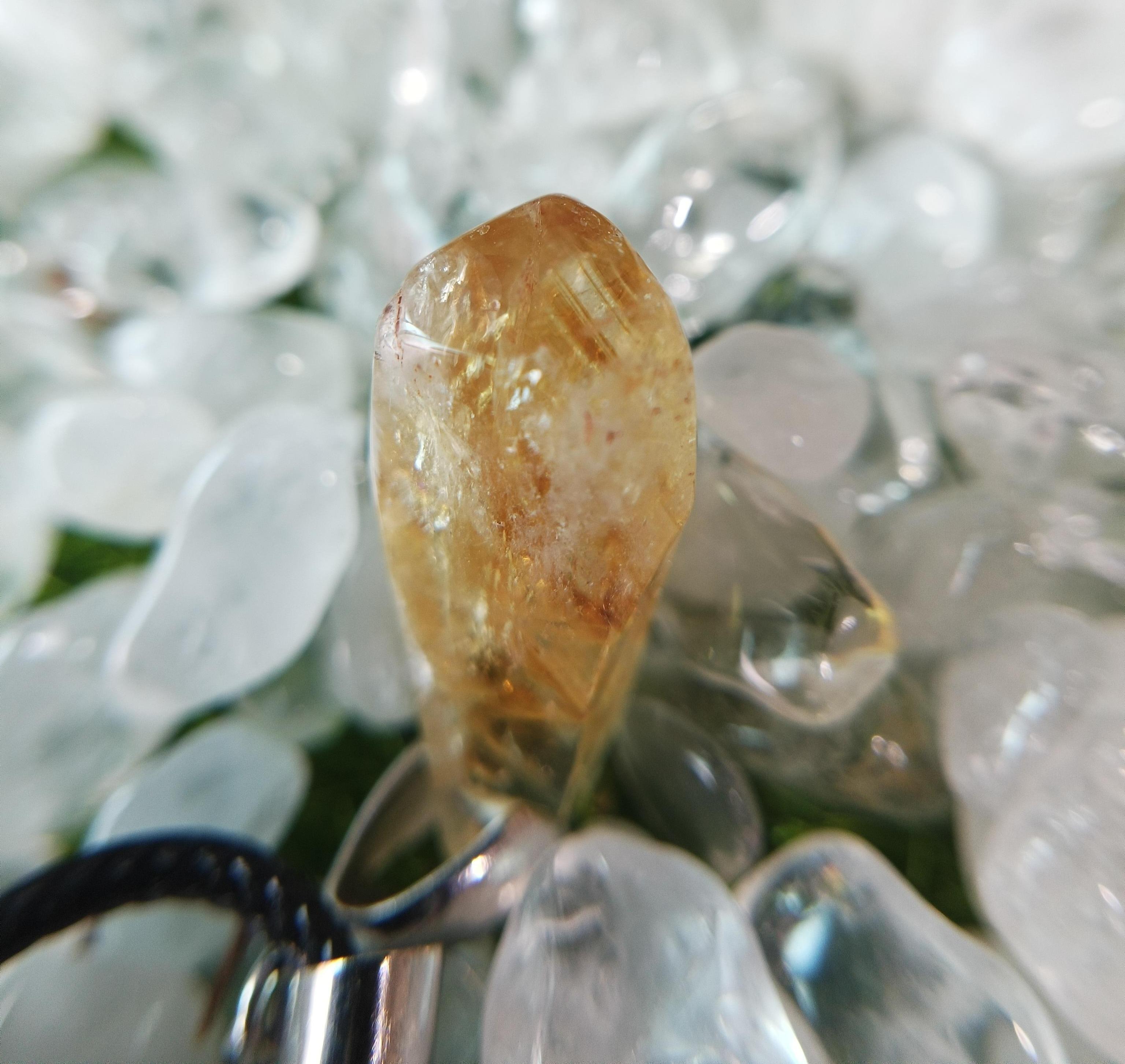 金字塔黃水晶項鏈