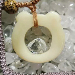 駱駝骨貓耳朵編織項鍊