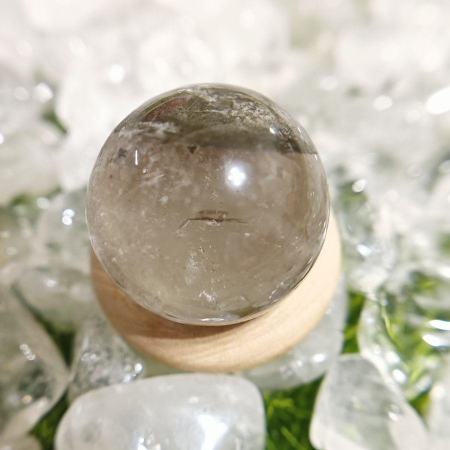 綠幽帶髮絲水晶球