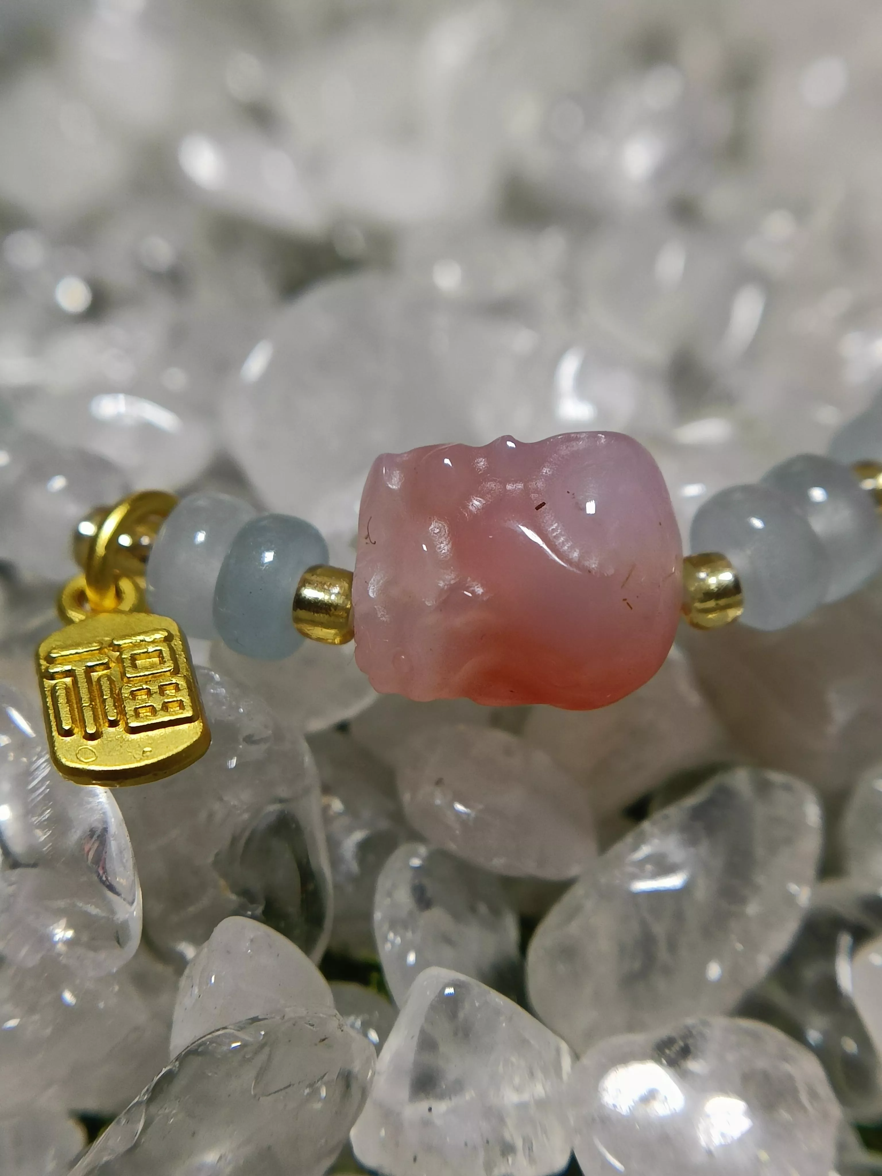 海藍寶_鹽源瑪瑙設計手鏈