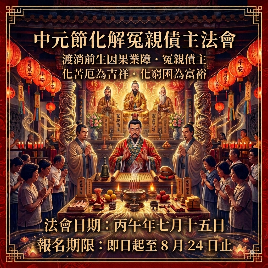 中元節化解冤親債主法會