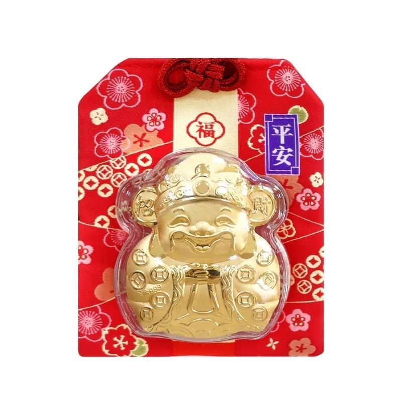 期間限定商品｜開運招財絲繡御守｜999純金證明｜北港武德宮過爐加持