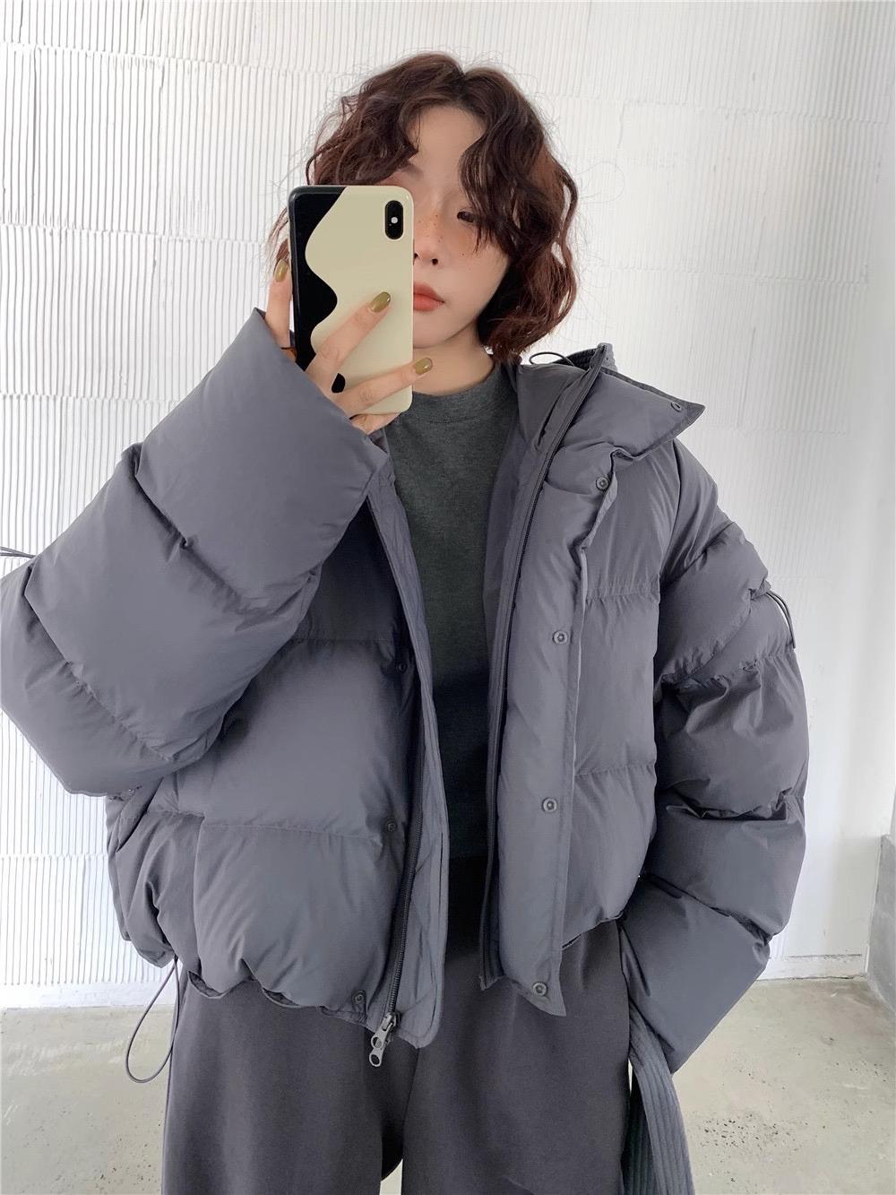 可拆袖澎澎鴨絨外套