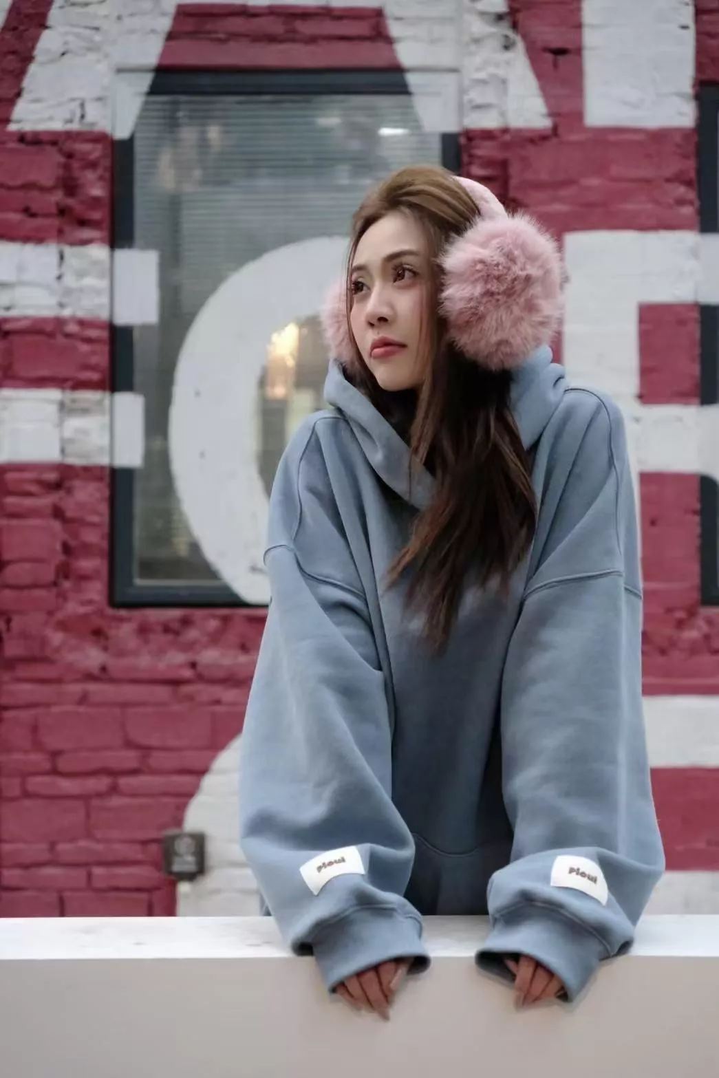 現貨---標籤款大學刷毛帽T