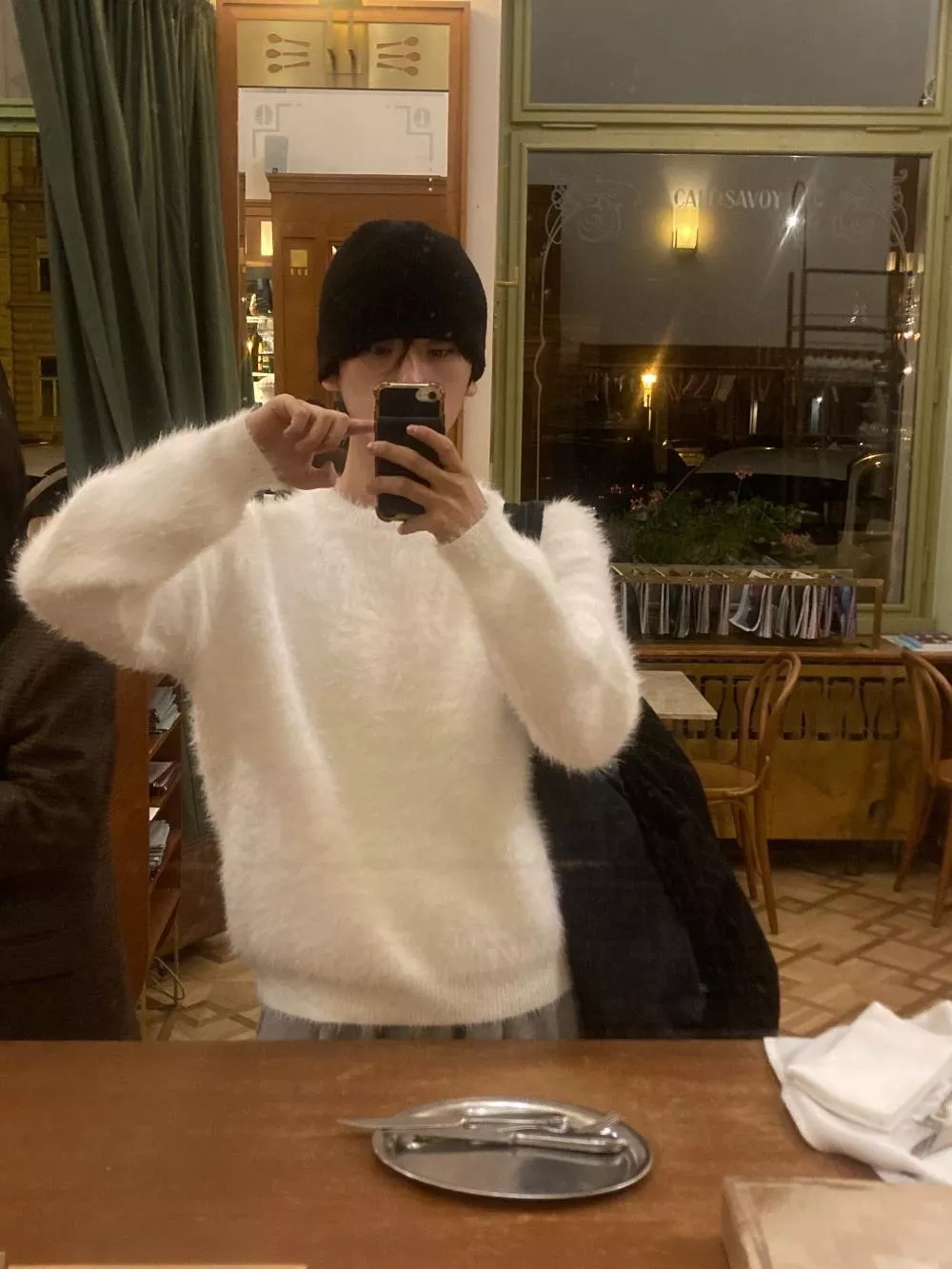 NE14 韓國熱銷五萬件的 安哥拉馬海毛針織長袖