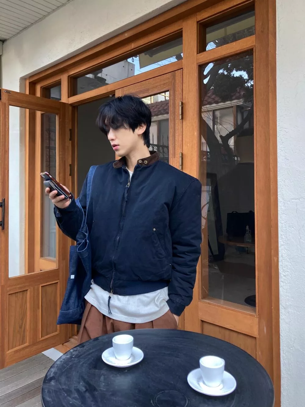 NH02 撞色Vintage 短版工作夾克