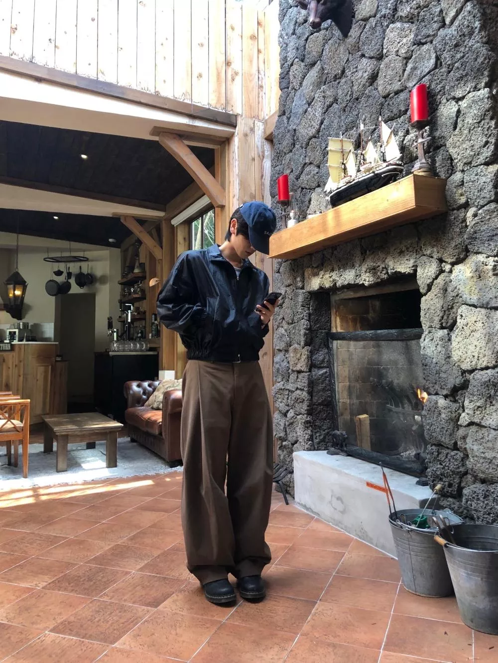 NJ05 流蘇曲線彎刀褲