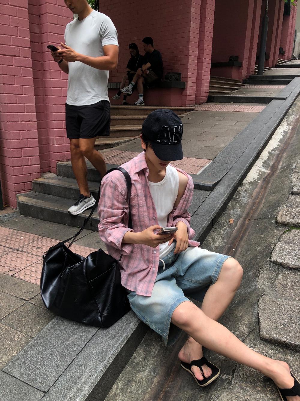 NL13 百慕達刷色 步行牛仔短褲