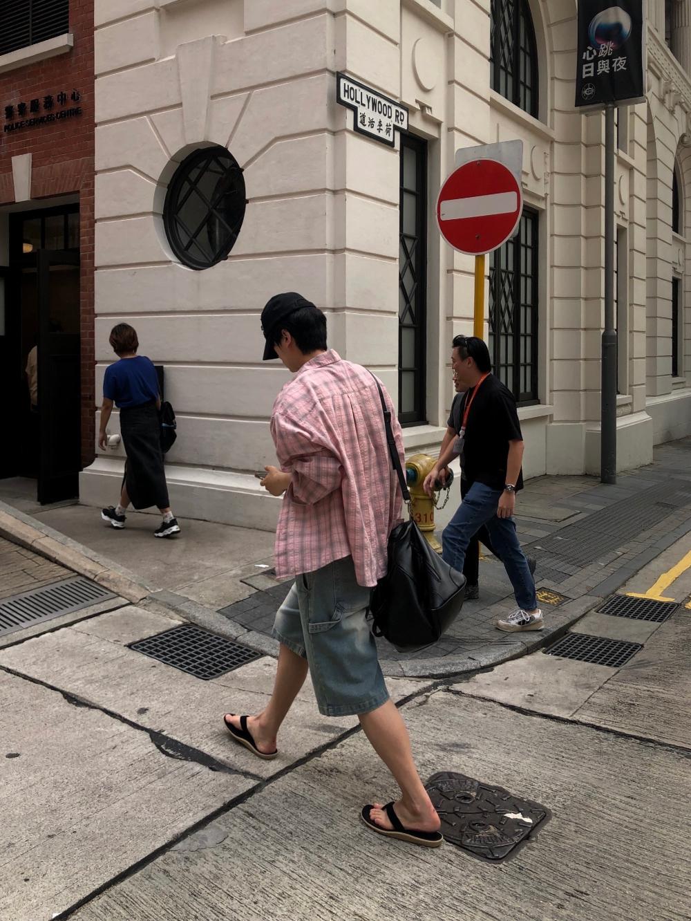 NL13 百慕達刷色 步行牛仔短褲