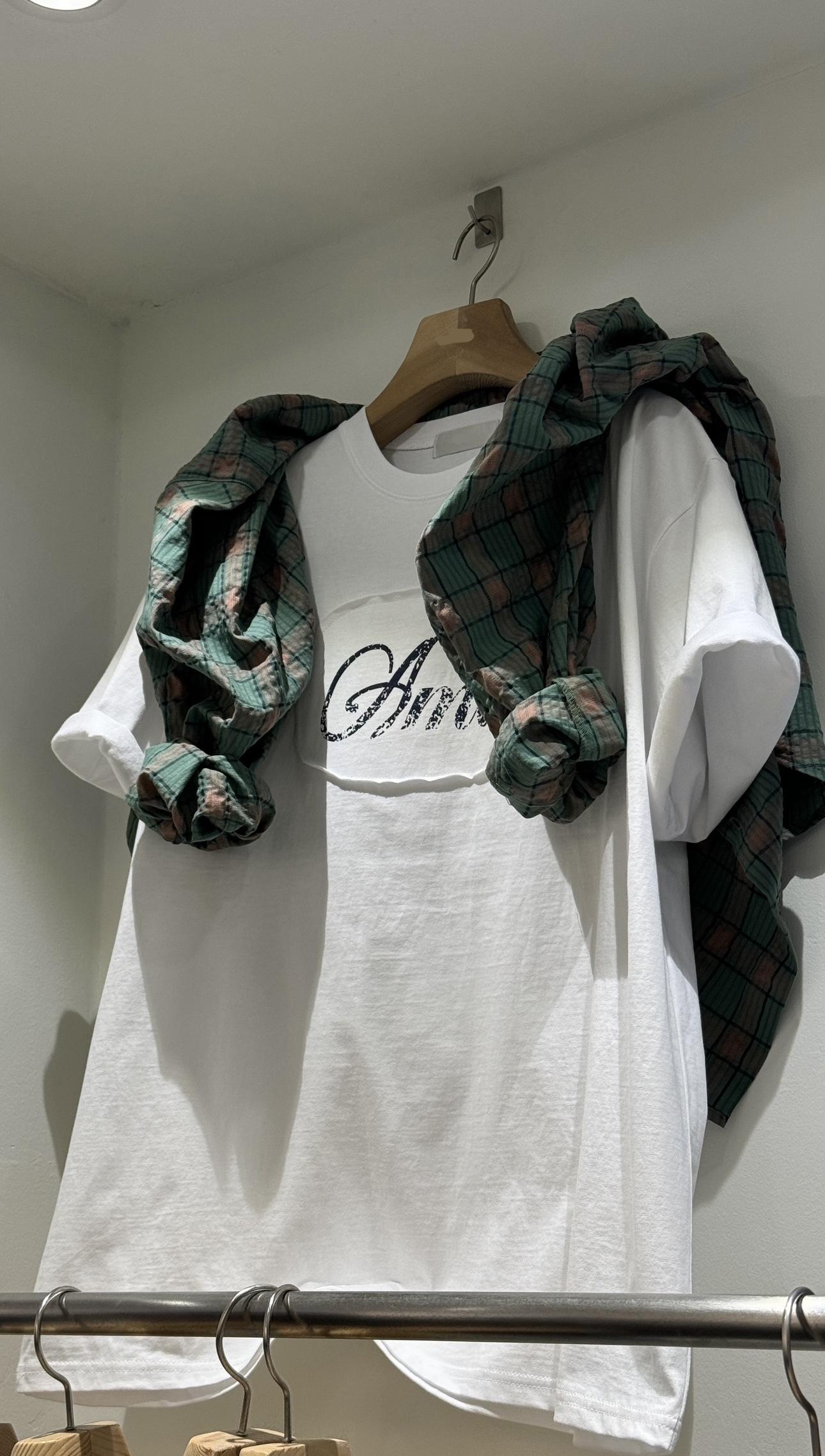 NL26 重工字母貼布 印花短袖