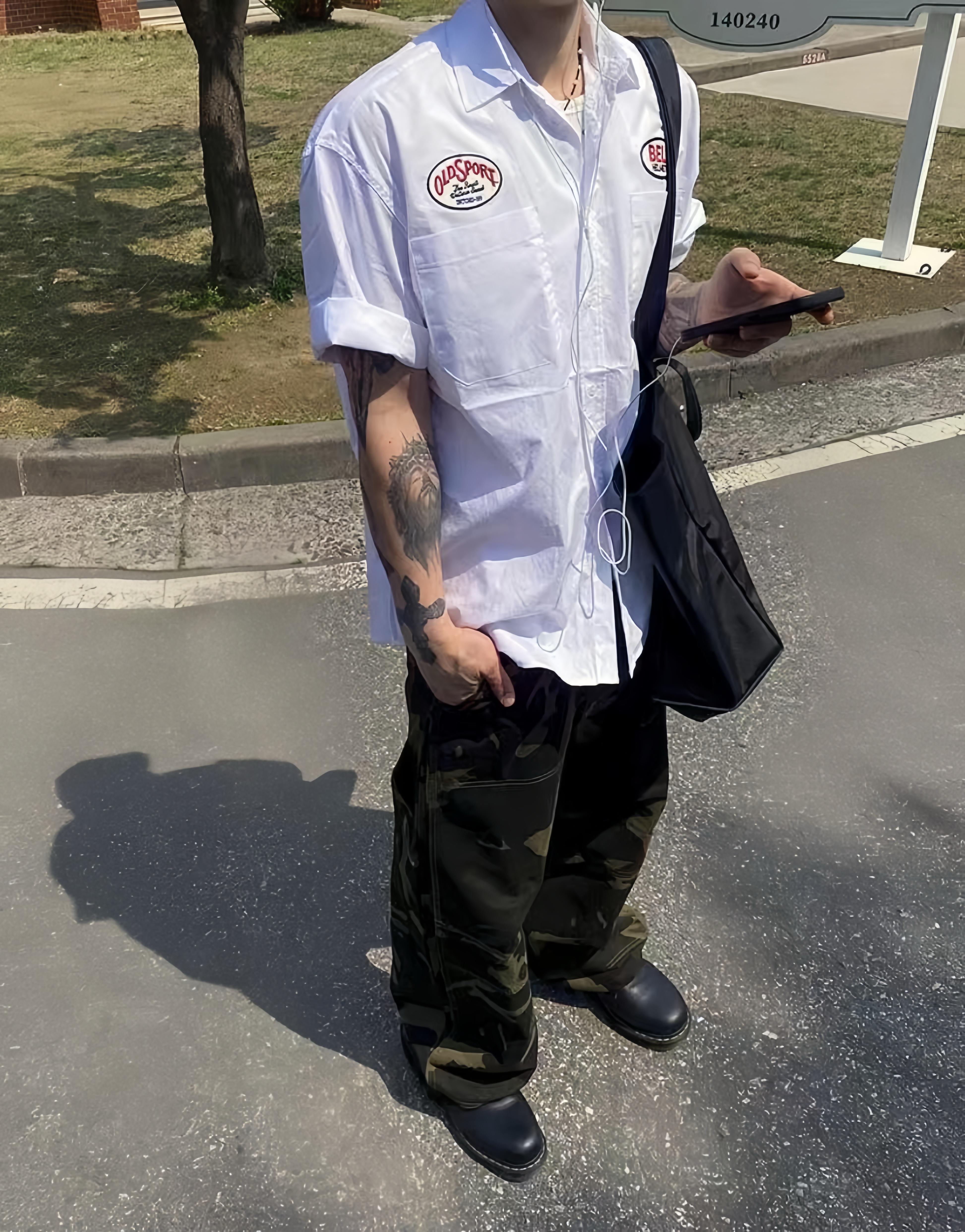 NL29 鈴鐺貼布印花 短袖襯衫