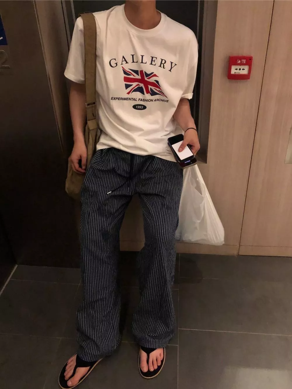 NM10_高級感條紋 混紡亞麻長褲