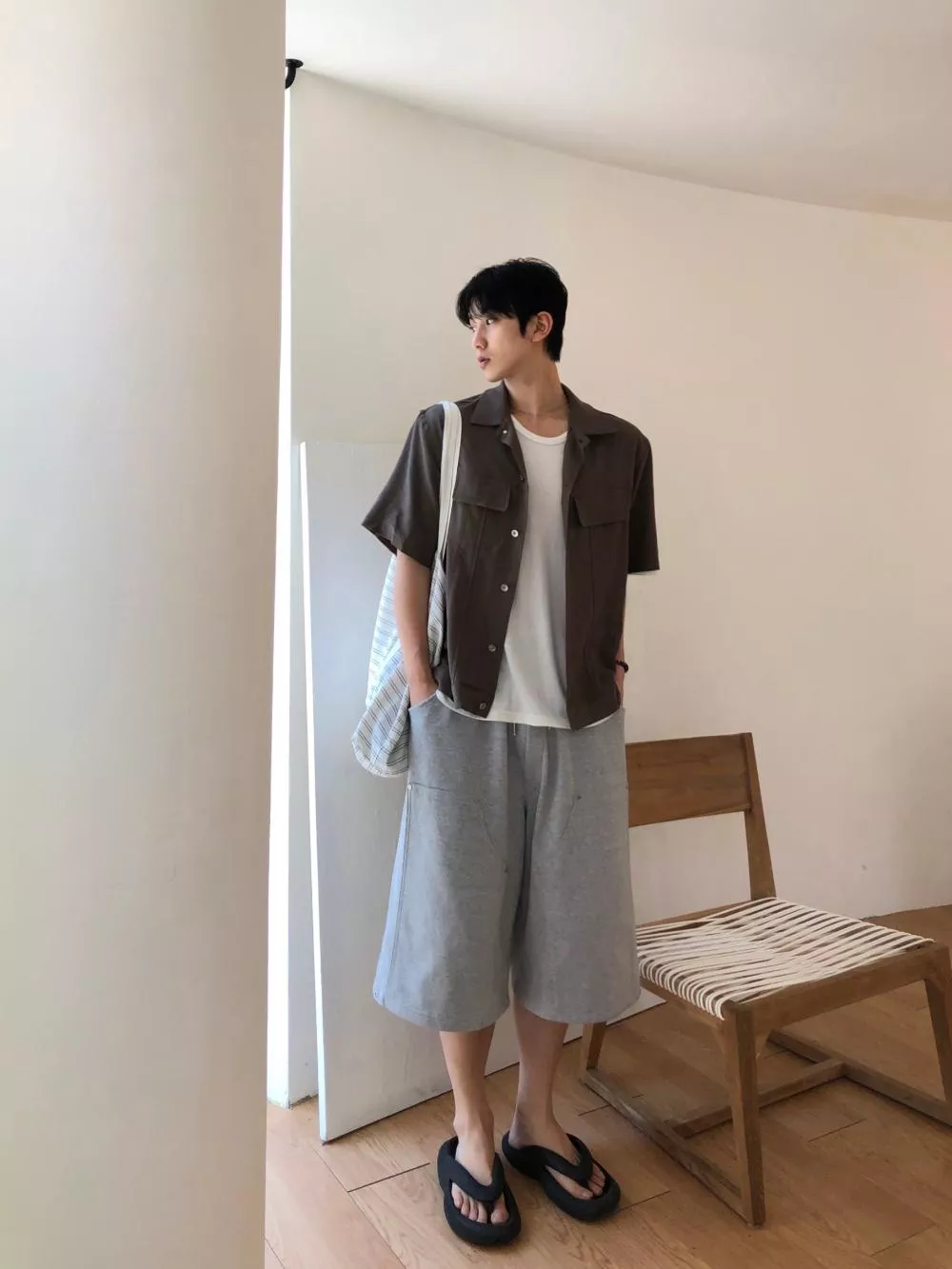 NM23_保羅馬丁 亞麻襯衫夾克