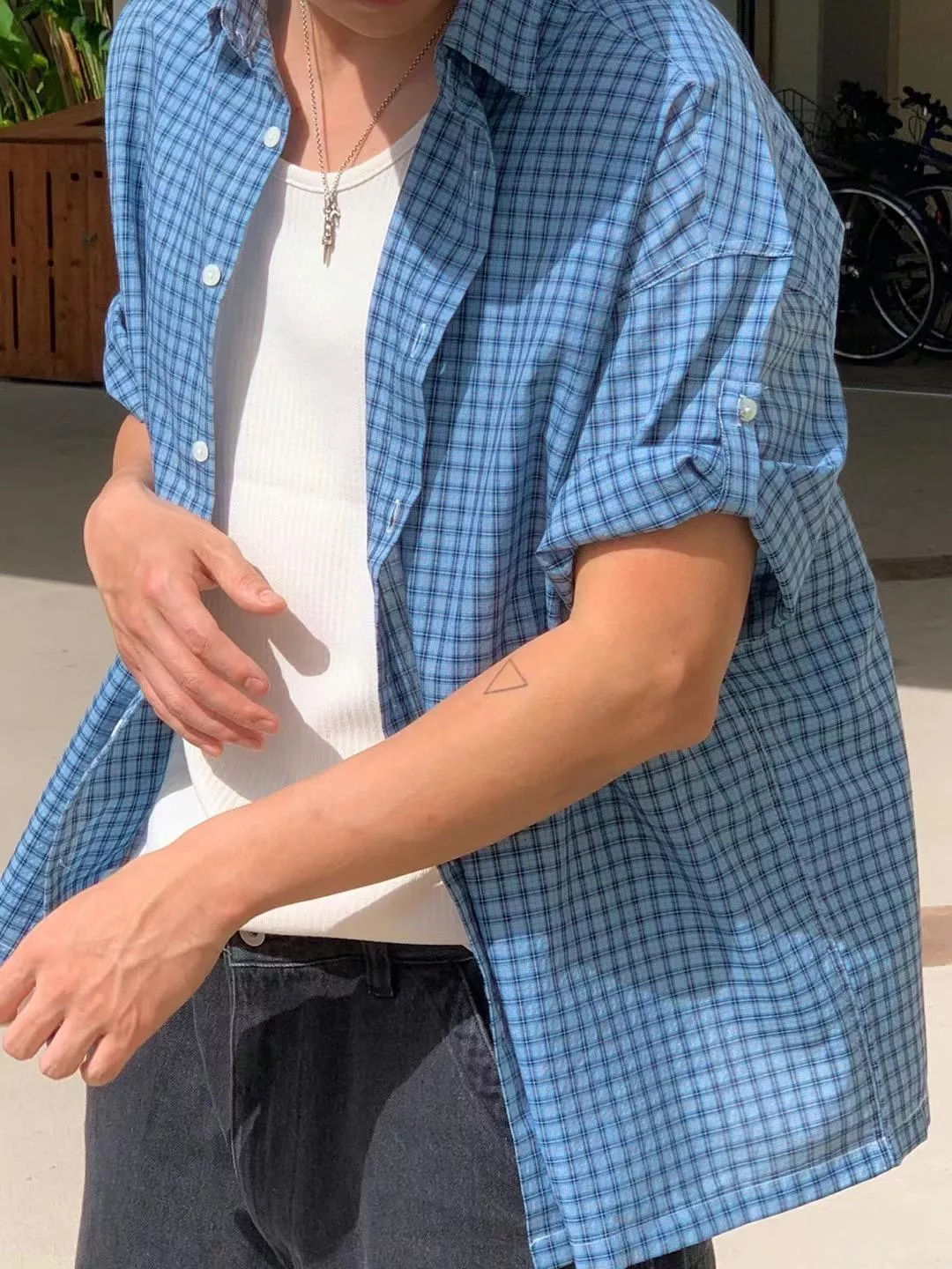 NM29_ 專屬於夏季的清爽格紋襯衫