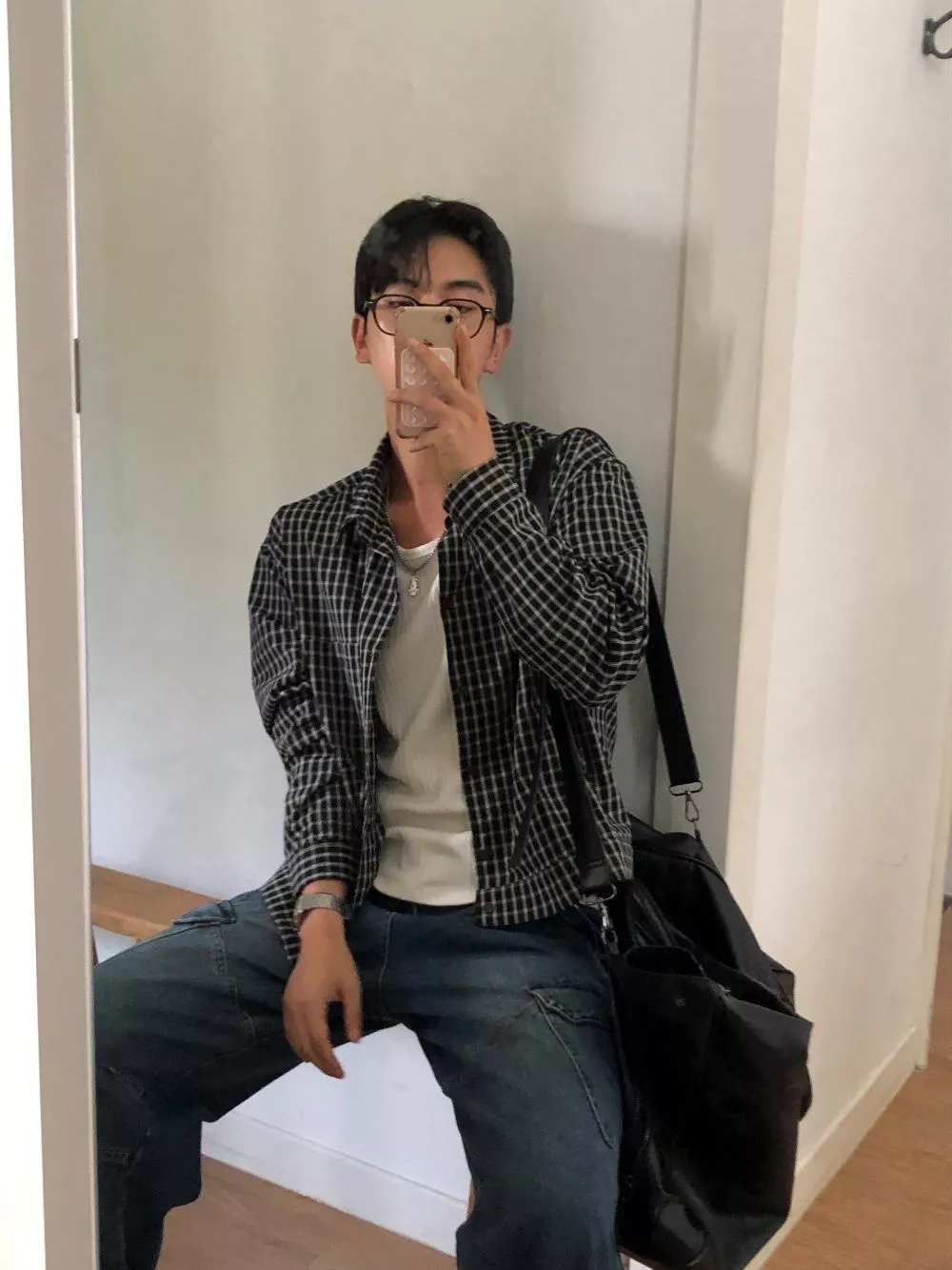 CA06_ 登頂高級感 蘇格蘭🏴󠁧󠁢󠁳󠁣󠁴󠁿格紋 短版襯衫夾克