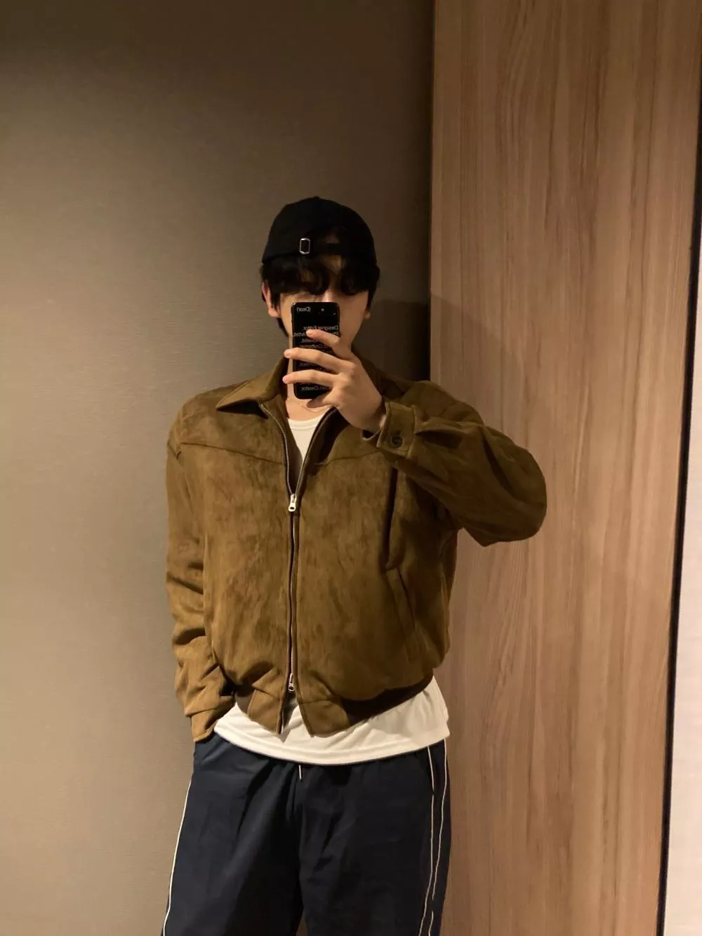 CD09_澀谷 科技輕羽絨 麂皮夾克