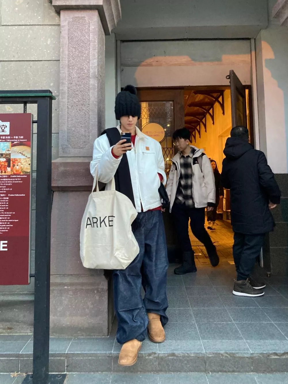 CD20_金色燈芯絨 卡扣降落傘褲