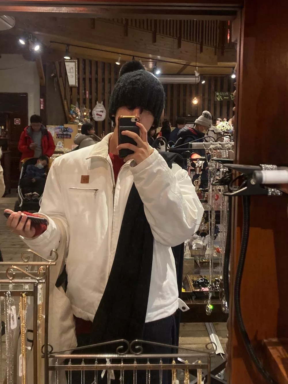 CE08_復古工裝標籤 6盎司鋪棉夾克