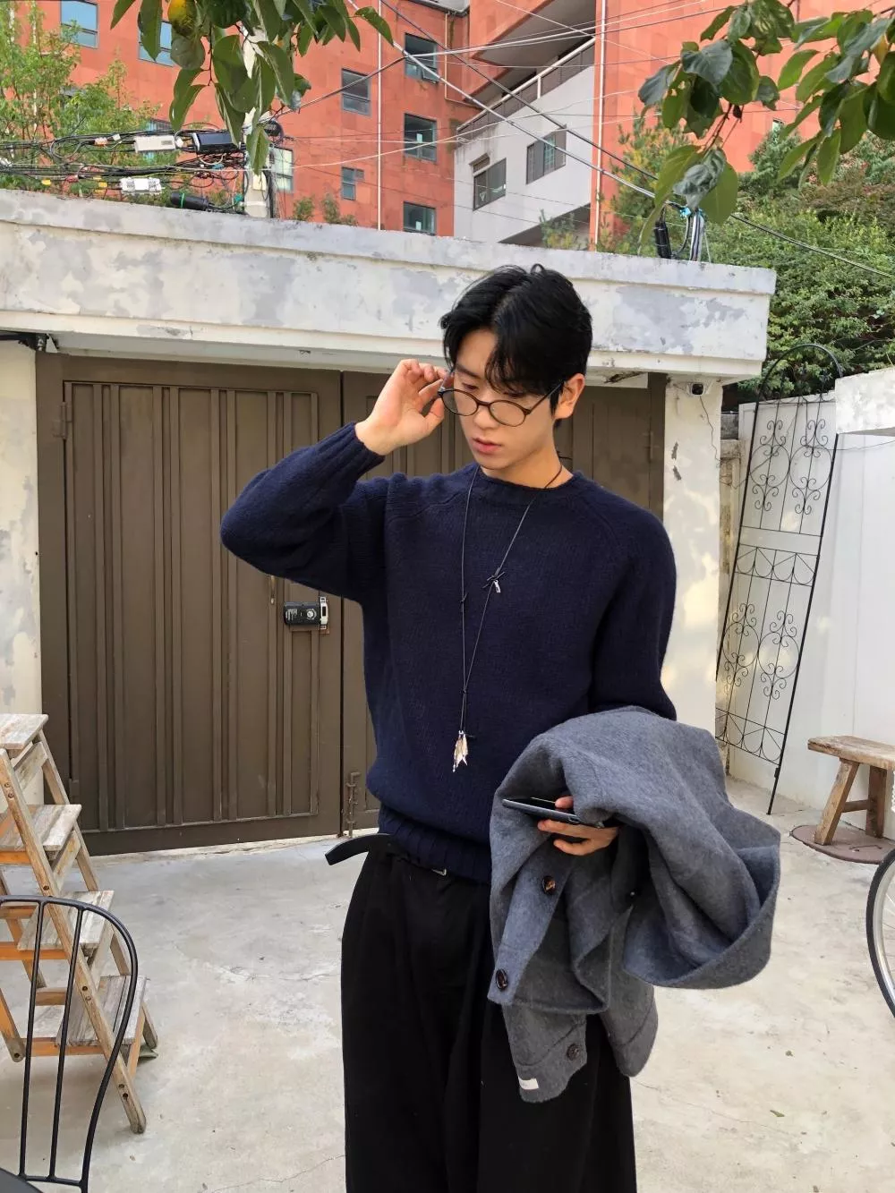 CE01_納格日 圓領羊毛針織上衣